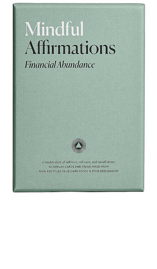 Intelligent Change Mindful Affirmations Financial Abundance in Green by INTELLIGENT CHANGE