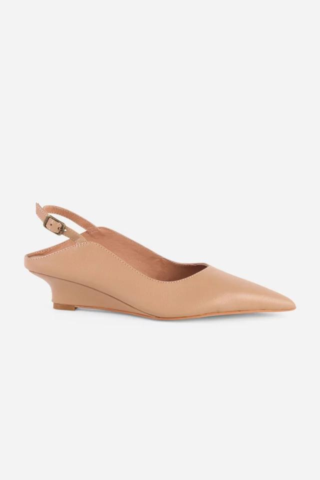 Intentionally Blank Lift Micro Wedge Slingback Heel by INTENTIONALLY BLANK