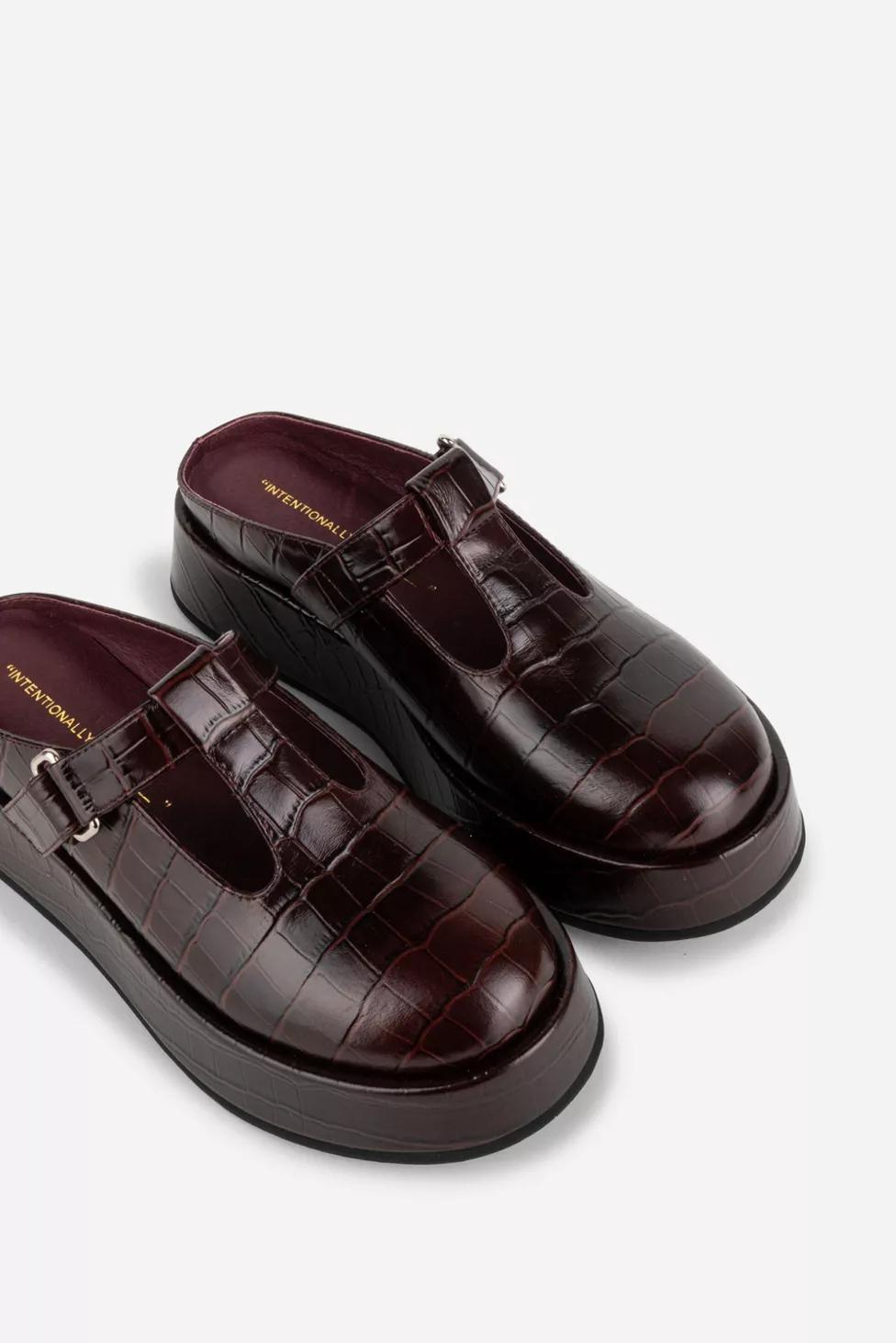 Intentionally Blank Reception Mary Jane Platform Mule by INTENTIONALLY BLANK