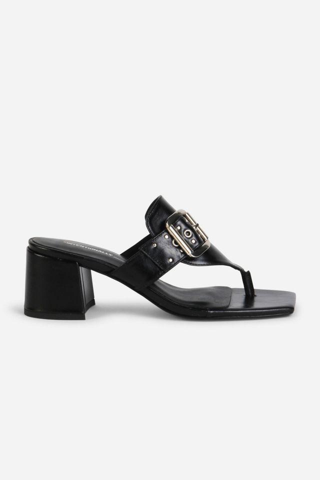 Intentionally Blank Wynona Thong Mule Heel by INTENTIONALLY BLANK