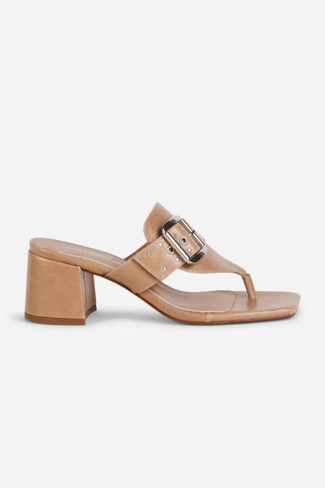 Intentionally Blank Wynona Thong Mule Heel by INTENTIONALLY BLANK
