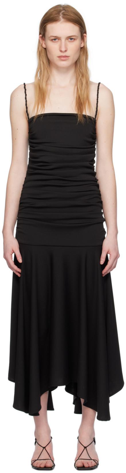 Black 'The Viradora' Maxi Dress by INTERIOR