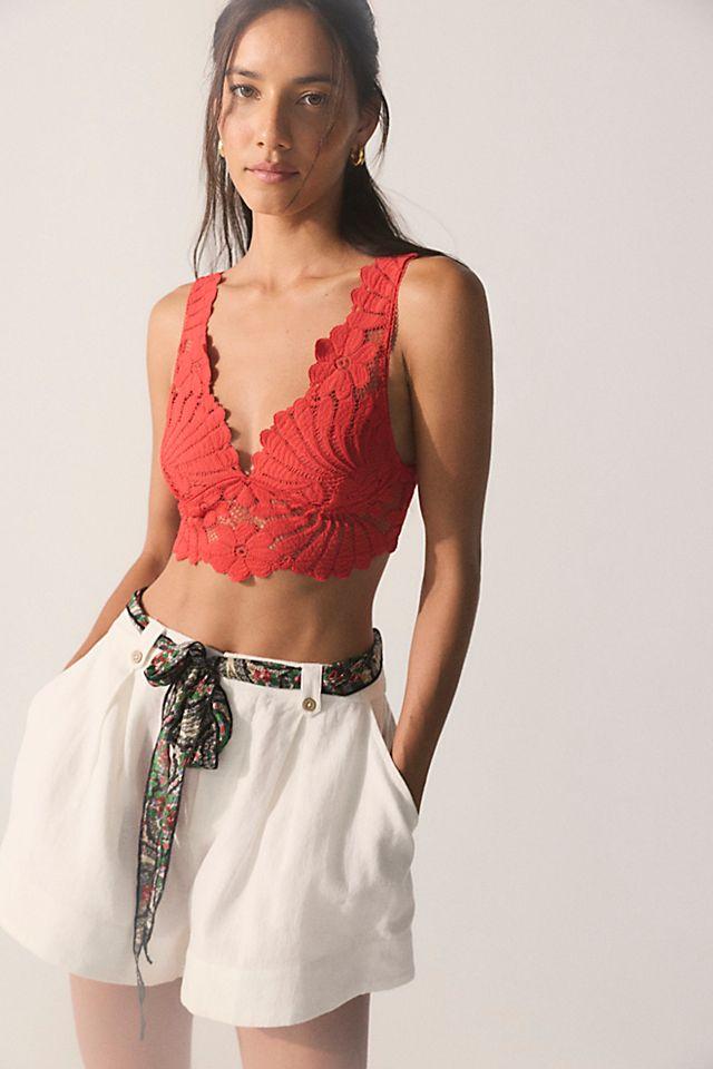 Petal Party Lace Plunge Bralette by INTIMATELY | FREE PEOPLE
