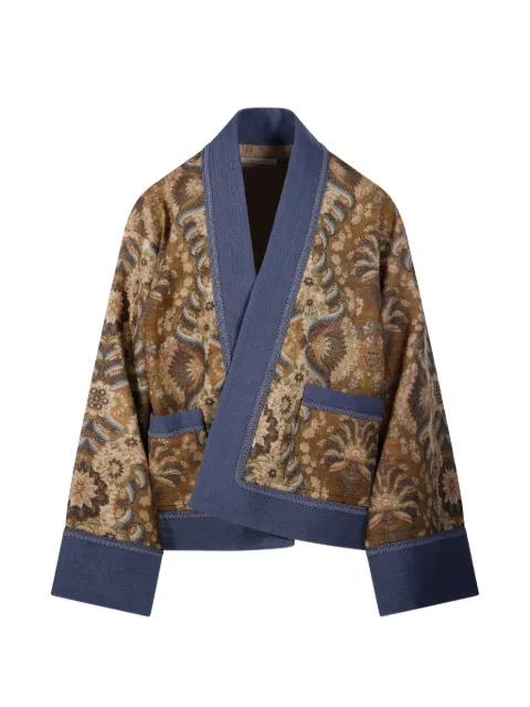 Palmette paisley-print kimono jacket by INTO THE EAST