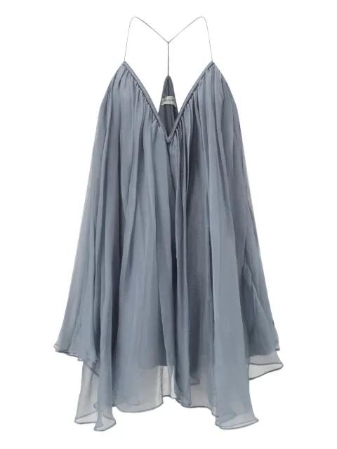 V-neck silk top by INTO THE EAST