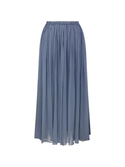 gathered midi skirt by INTO THE EAST