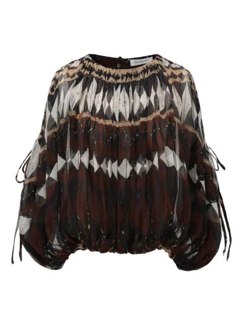 geometric-print blouse by INTO THE EAST