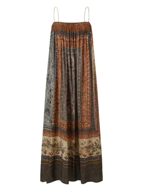 pleated midi dress by INTO THE EAST