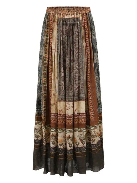 pleated midi skirt by INTO THE EAST