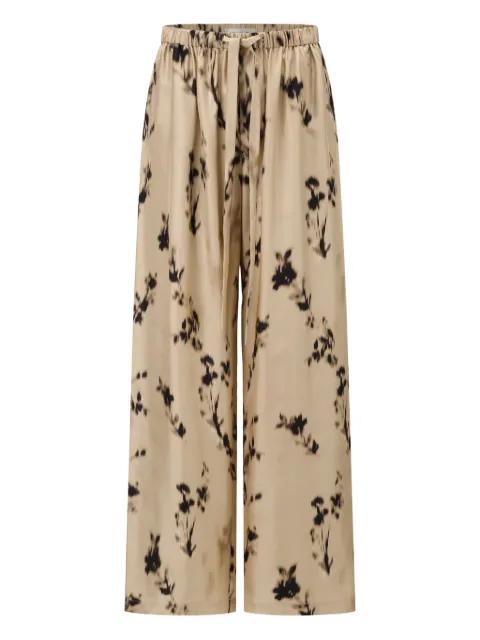silk trousers by INTO THE EAST
