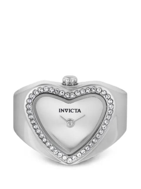 Mini Ring 18.5mm heart-shaped crystal-embellished watch by INVICTA