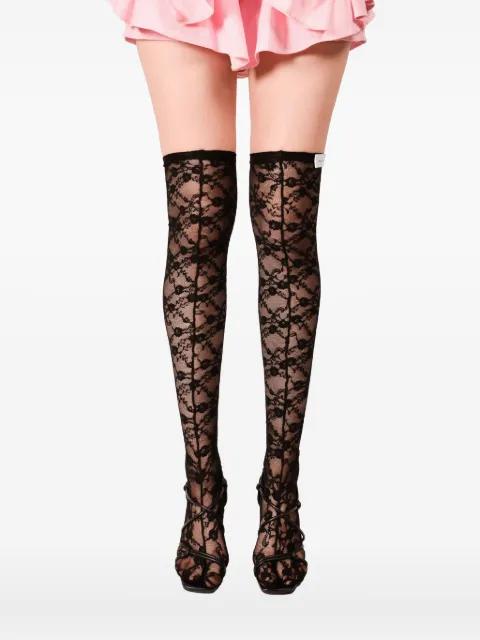 Brody Longer lace-patterned stockings by IOANA CIOLACU