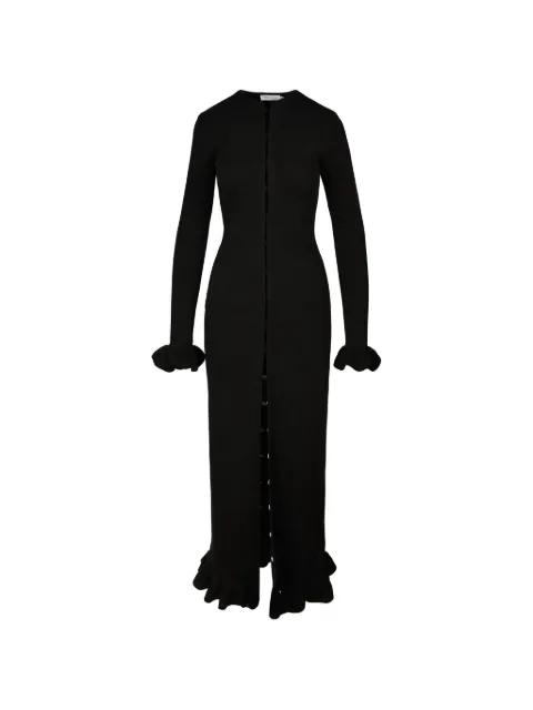 Daffodil ruffled-trim maxi dress by IOANA CIOLACU