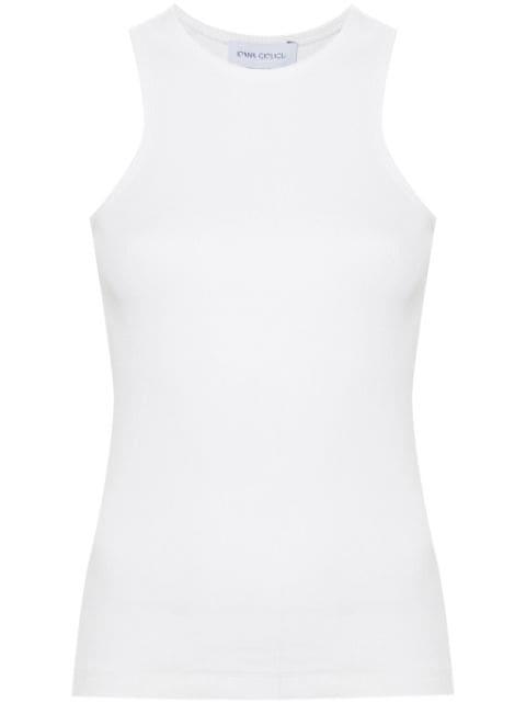 Dove ribbed tank top by IOANA CIOLACU