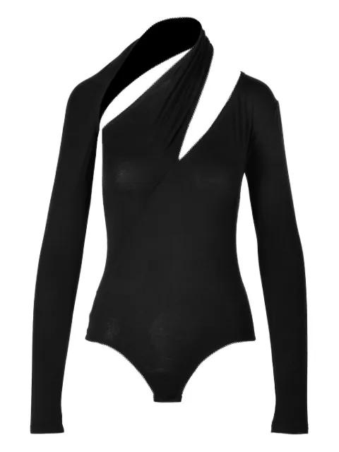 Hug asymmetric neckline bodysuit by IOANA CIOLACU