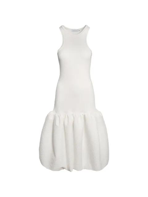 balloon-skirt tank midi dress by IOANA CIOLACU