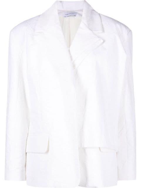 deconstructed double-breasted blazer by IOANA CIOLACU
