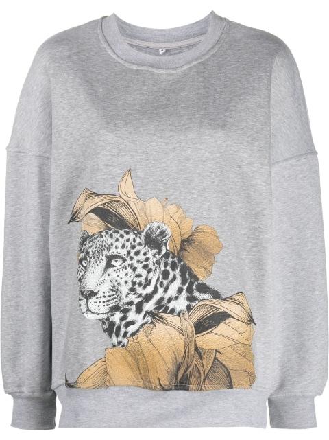 graphic-print crew-neck sweatshirt by IOANA CIOLACU