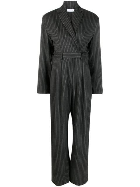 pinstripe-print wool jumpsuit by IOANA CIOLACU
