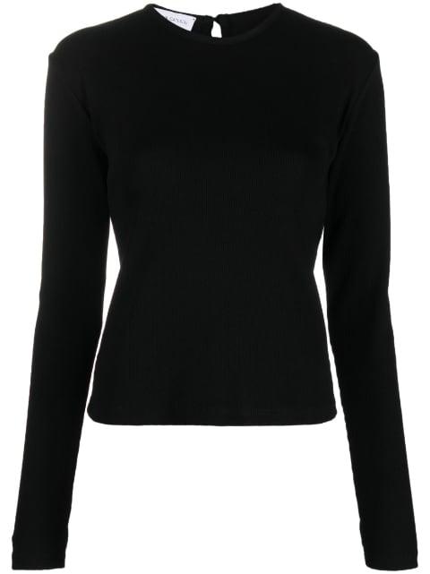 plain open-back sweatshirt by IOANA CIOLACU