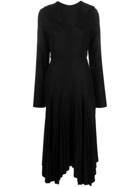 pleated maxi dress by IOANA CIOLACU