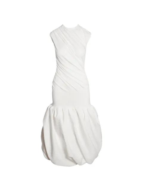 ripple balloon midi dress by IOANA CIOLACU