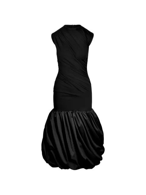 ruched balloon midi dress by IOANA CIOLACU