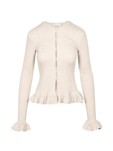 ruffled-trim blouse by IOANA CIOLACU