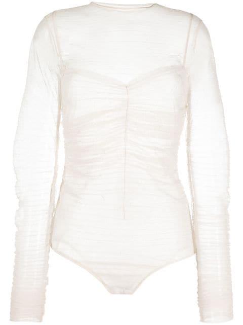 semi-sheer long-sleeved body by IOANA CIOLACU