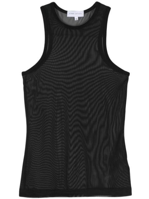 sheer tank top by IOANA CIOLACU