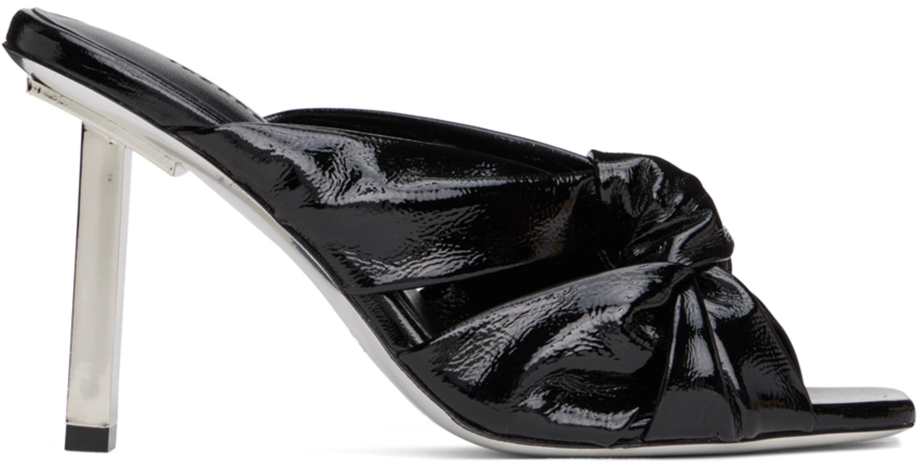 Black Rococo Sandals by IOANNES