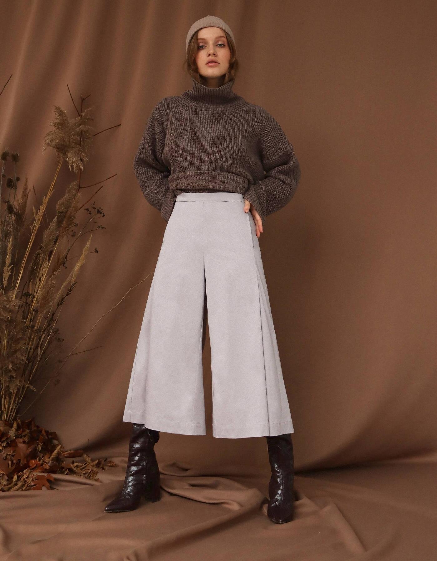Light Grey Culottes by IPANTS