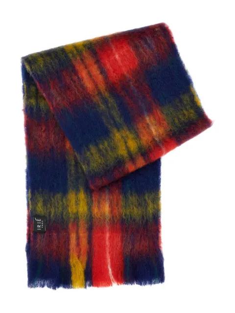 plaid-pattern  scarf by IRIE'