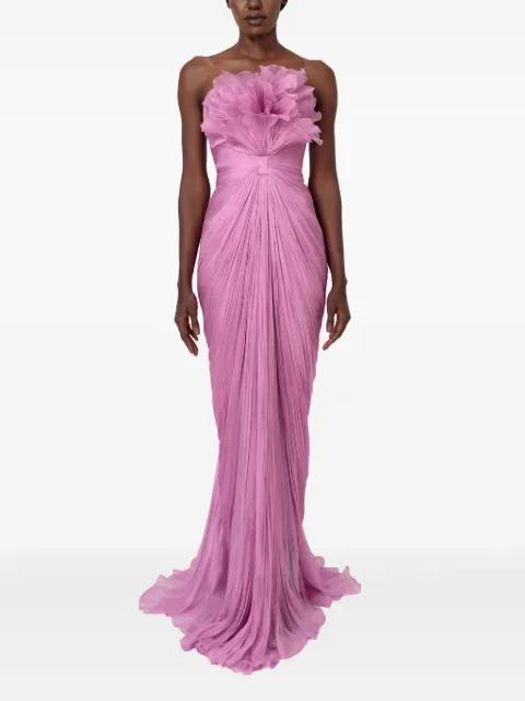 Floralia strapless maxi dress by IRIS SERBAN