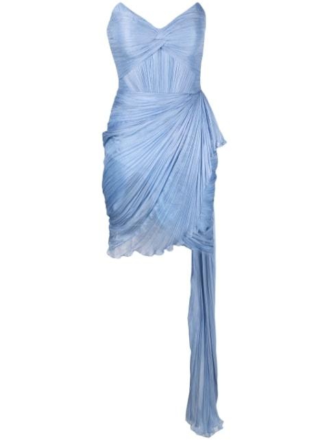 Zay strapless draped dress by IRIS SERBAN