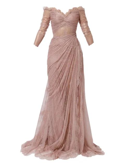 pleated lace dress by IRIS SERBAN