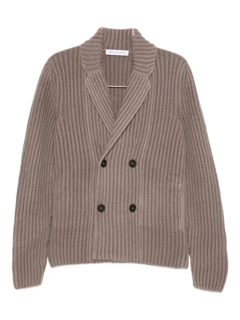 ribbed double-breasted cashmere cardigan by IRIS VON ARNIM