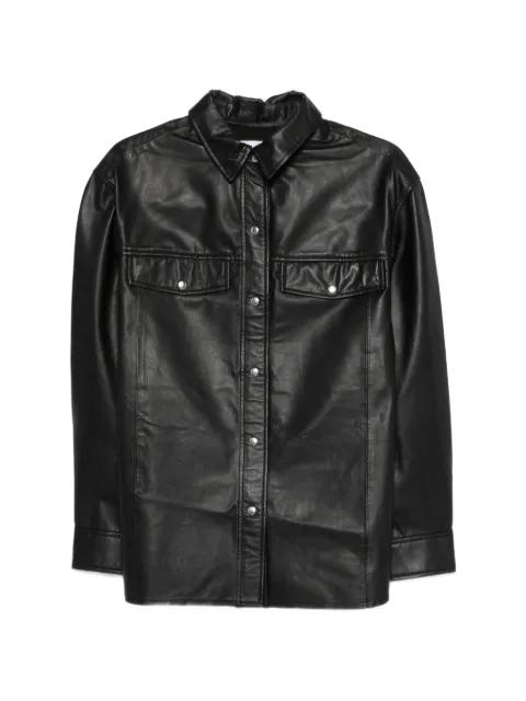 Cabana pocket leather shirt by IRO