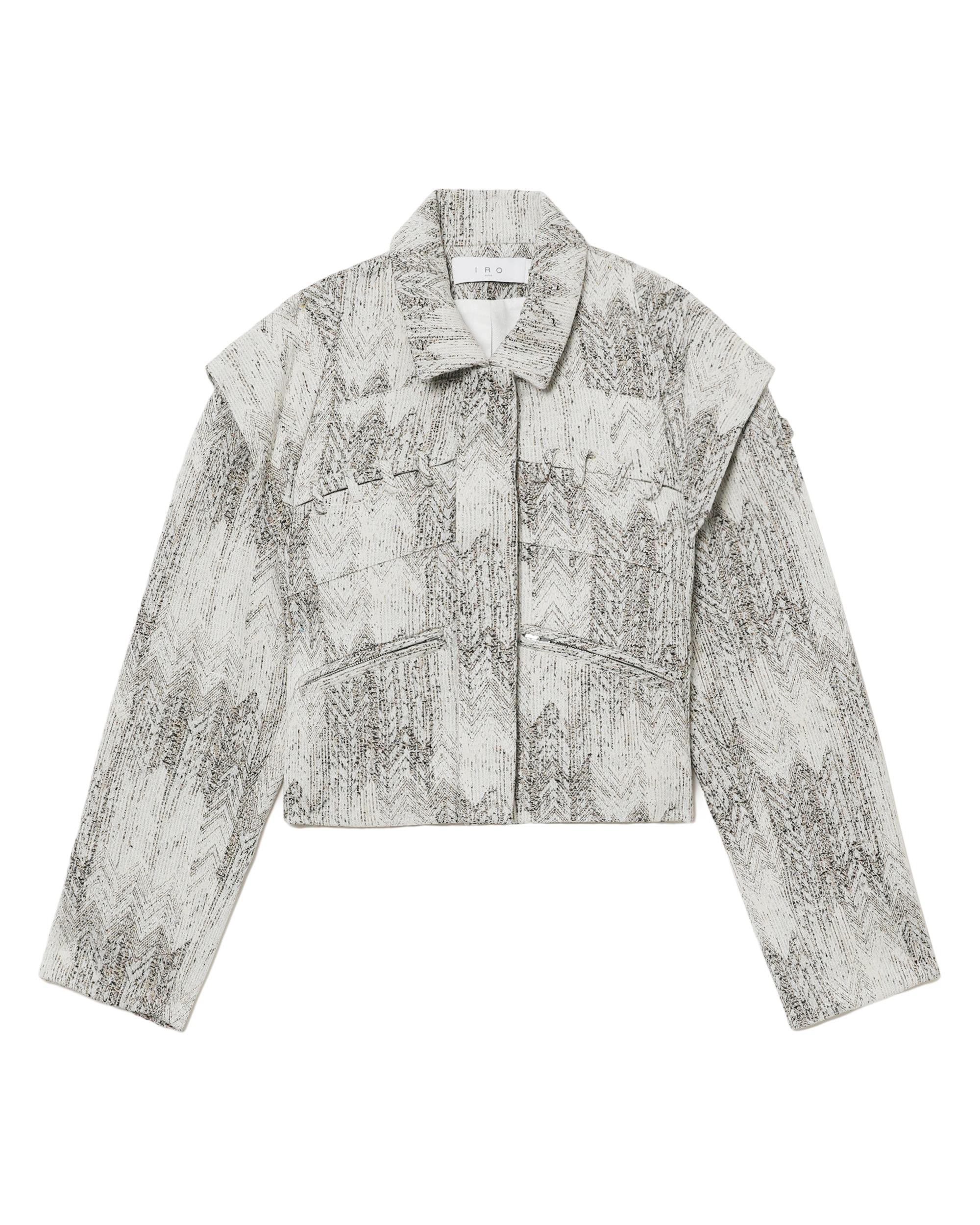 Cropped textured chevron jacket by IRO
