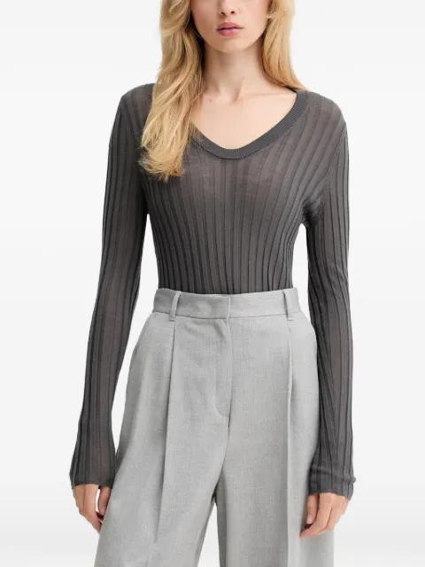 Hattie ribbed V-neck sweater by IRO