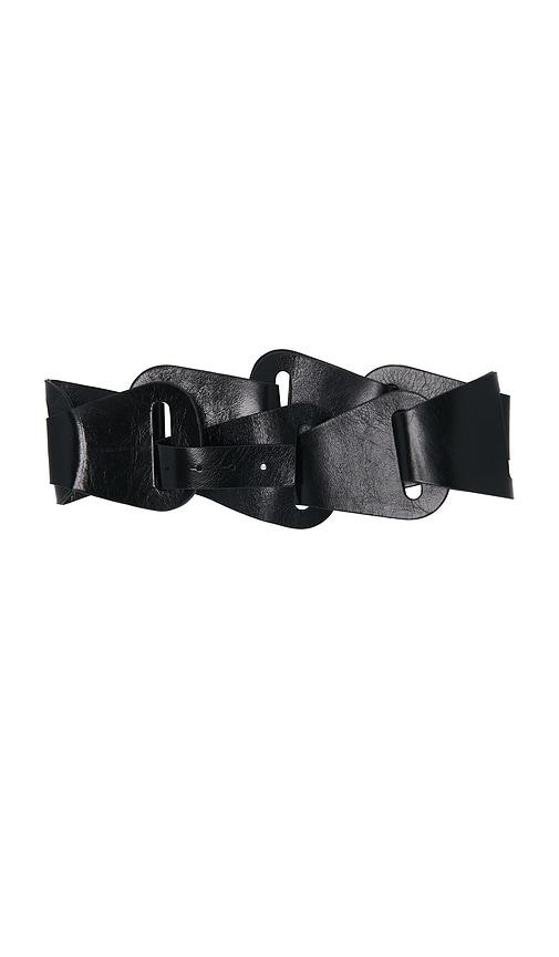 IRO Origami Belt in Black by IRO