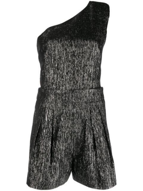 Iliana lurex one-shoulder playsuit by IRO