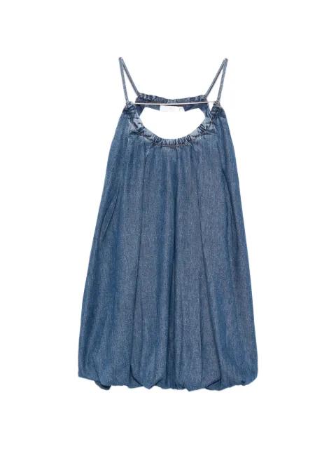 Justina gathered spaghetti-strap dress by IRO