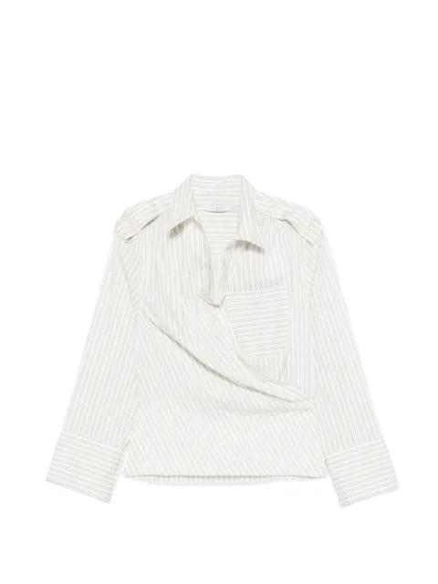 Lace striped pocket shirt by IRO
