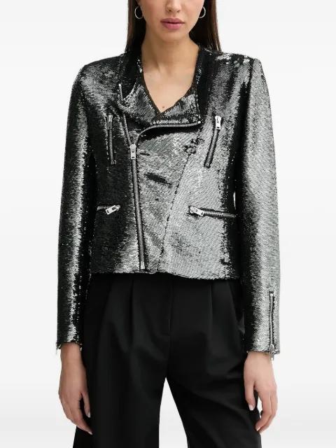 Luzia sequin-embellished biker jacket by IRO