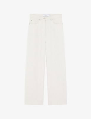 Martine wide-leg high-rise cotton-blend jeans by IRO