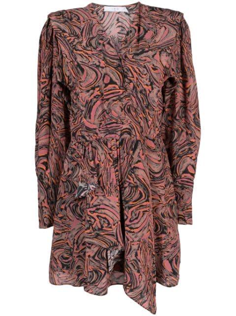 Masca swirl-print silk minidress by IRO