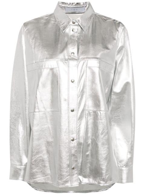 Nazil leather overshirt by IRO