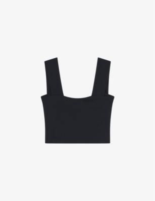 Rae cropped jersey top by IRO