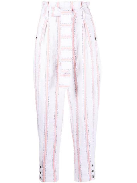 Rula striped-leg trousers by IRO